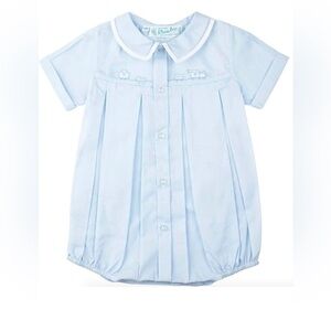 ❤️‍🔥Feltman Brothers communion Baby Boys Blue Train Bubble Layette Outfit